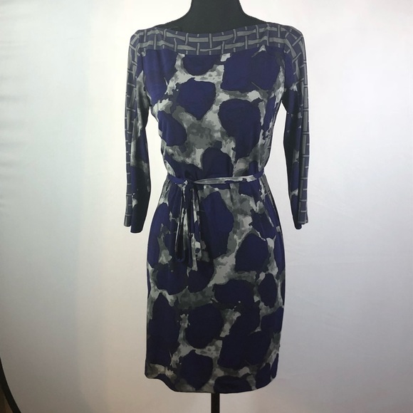 Raton comfy dress in pretty purple and grey - Picture 3 of 4